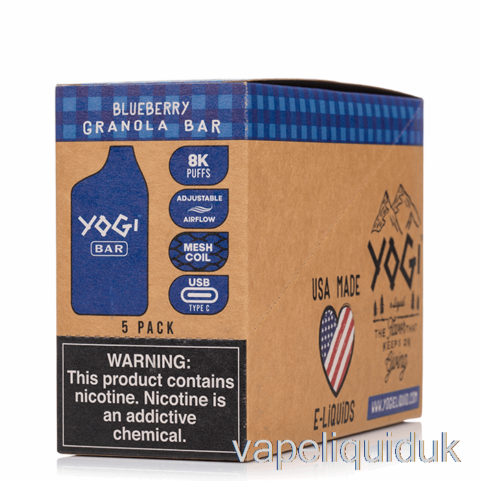 [5-Pack] Yogi Bar 8000 Disposable Vape Juice